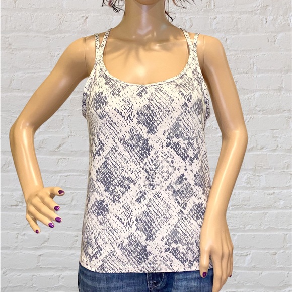 PINK Victoria's Secret Buttery Soft Brami Tank Top Snake Skin Print Sz Large EUC - Picture 1 of 7